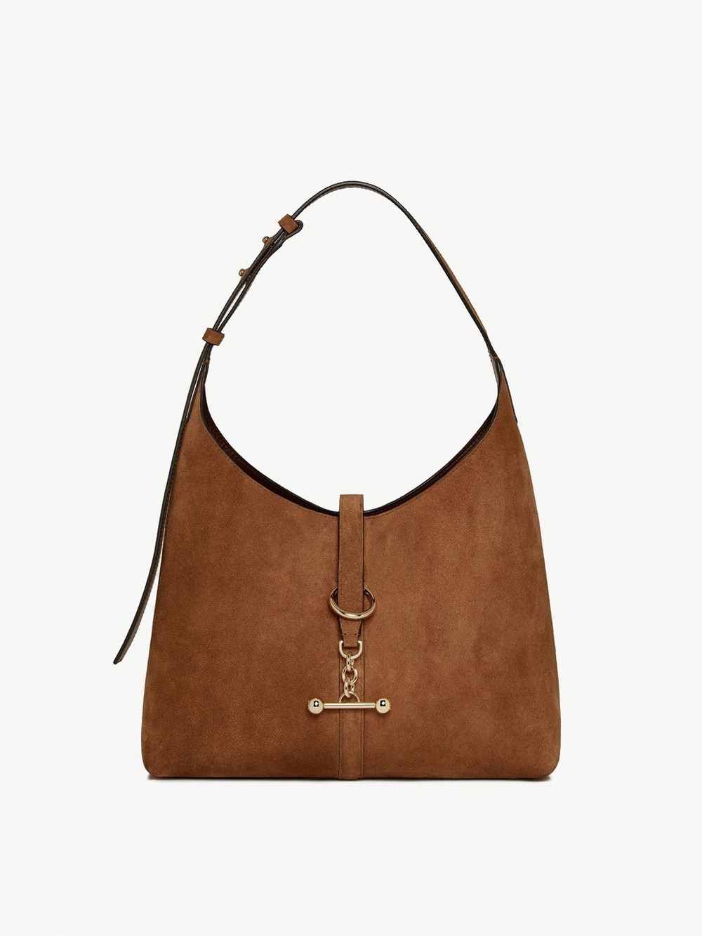 Strathberry Kite Hobo in Tan Suede
